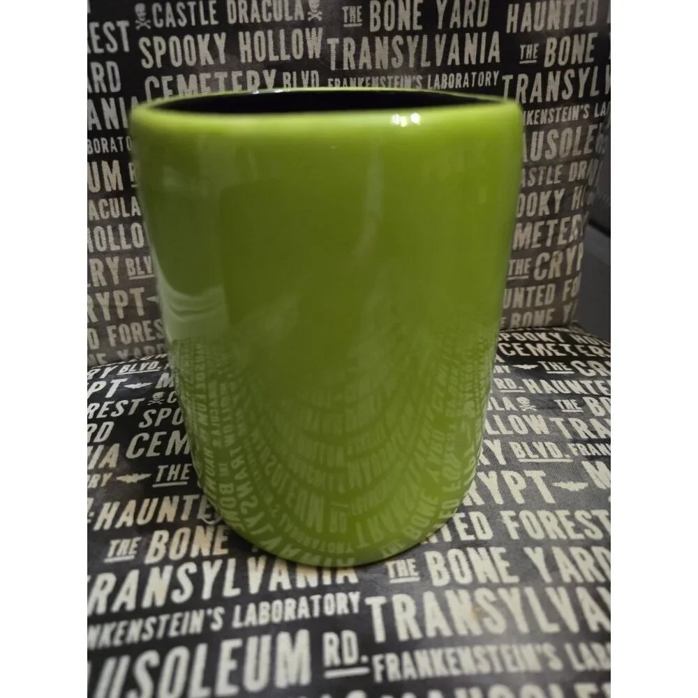 Rae Dunn Fright Night Neon Green Halloween Coffee Mug